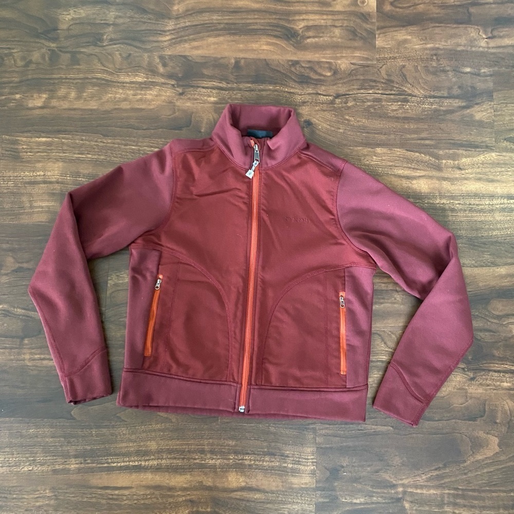 Patagonia Rust Full Zip Soft Shell Fleece Size Medium